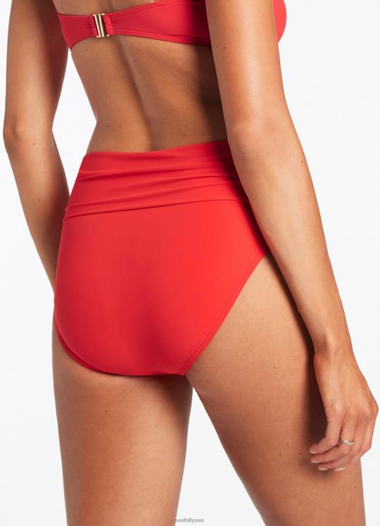 jetset قابلة للطي أسفل بيكيني عالي الخصر نحيف الكرز Seafolly ملابس سباحة 2JF2D336