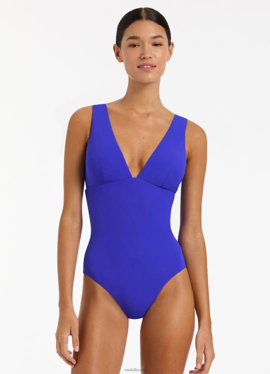 jetset يغرق قطعة واحدة نحيف الياقوت Seafolly ملابس سباحة 2JF2D58
