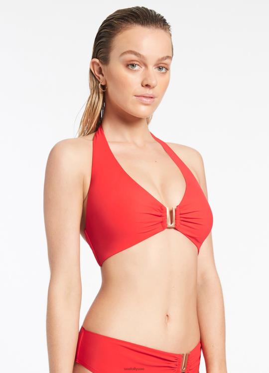 jetset d-dd الرسن الأعلى نحيف الكرز Seafolly ملابس سباحة 2JF2D308