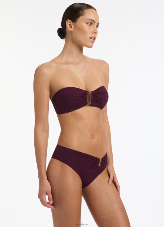 jetset u تقليم بانت منتصف نحيف ميناء Seafolly ملابس سباحة 2JF2D296