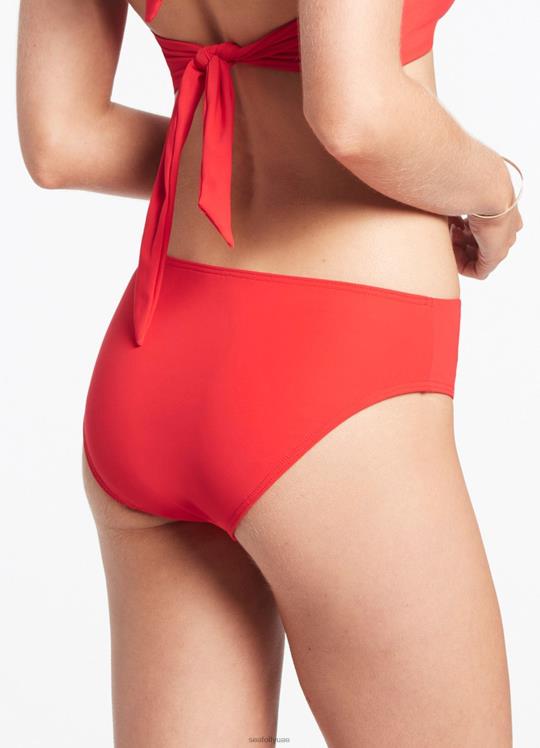 jetset u تقليم بانت منتصف نحيف الكرز Seafolly ملابس سباحة 2JF2D329