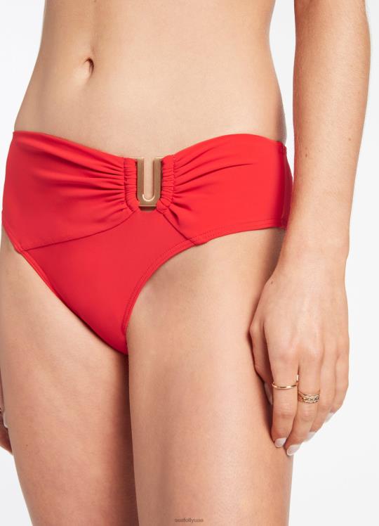 jetset u تقليم بانت منتصف نحيف الكرز Seafolly ملابس سباحة 2JF2D329