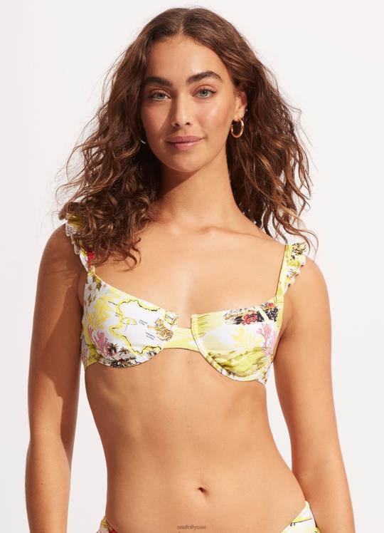 الساحل إلى الساحل حمالة صدر underwire نحيف الجير البري Seafolly ملابس سباحة 2JF2D506
